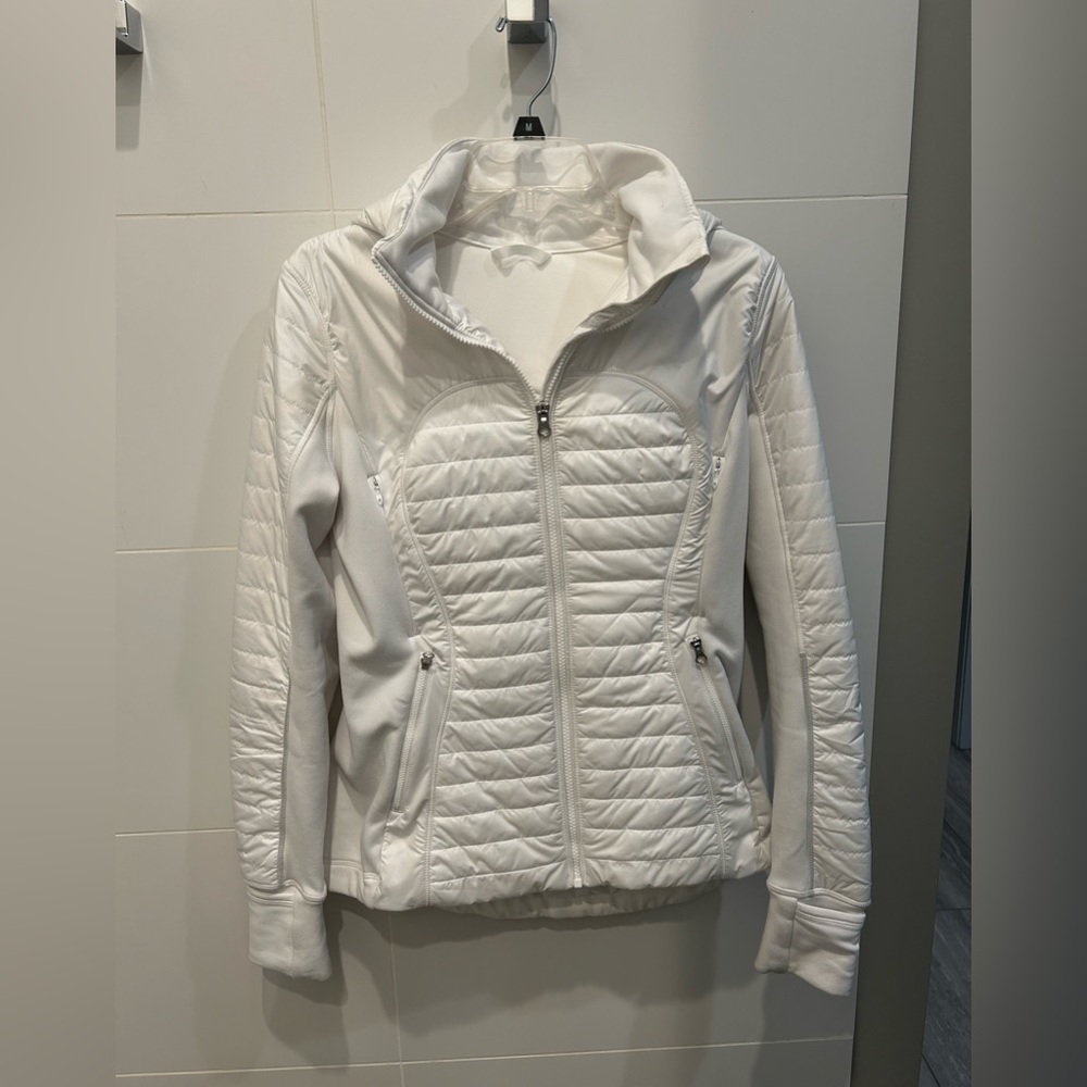 Lululemon White Down for it Jacket size 8